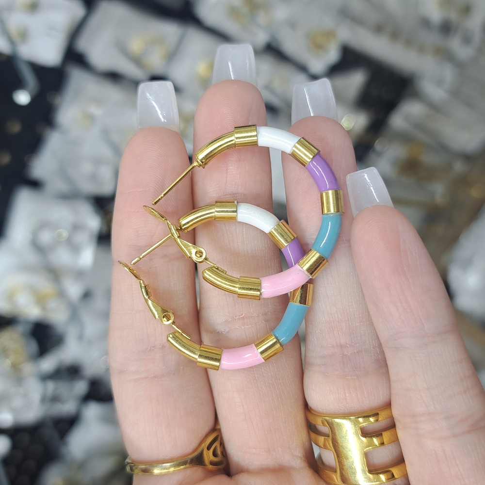 Colorful Hoop Earrings